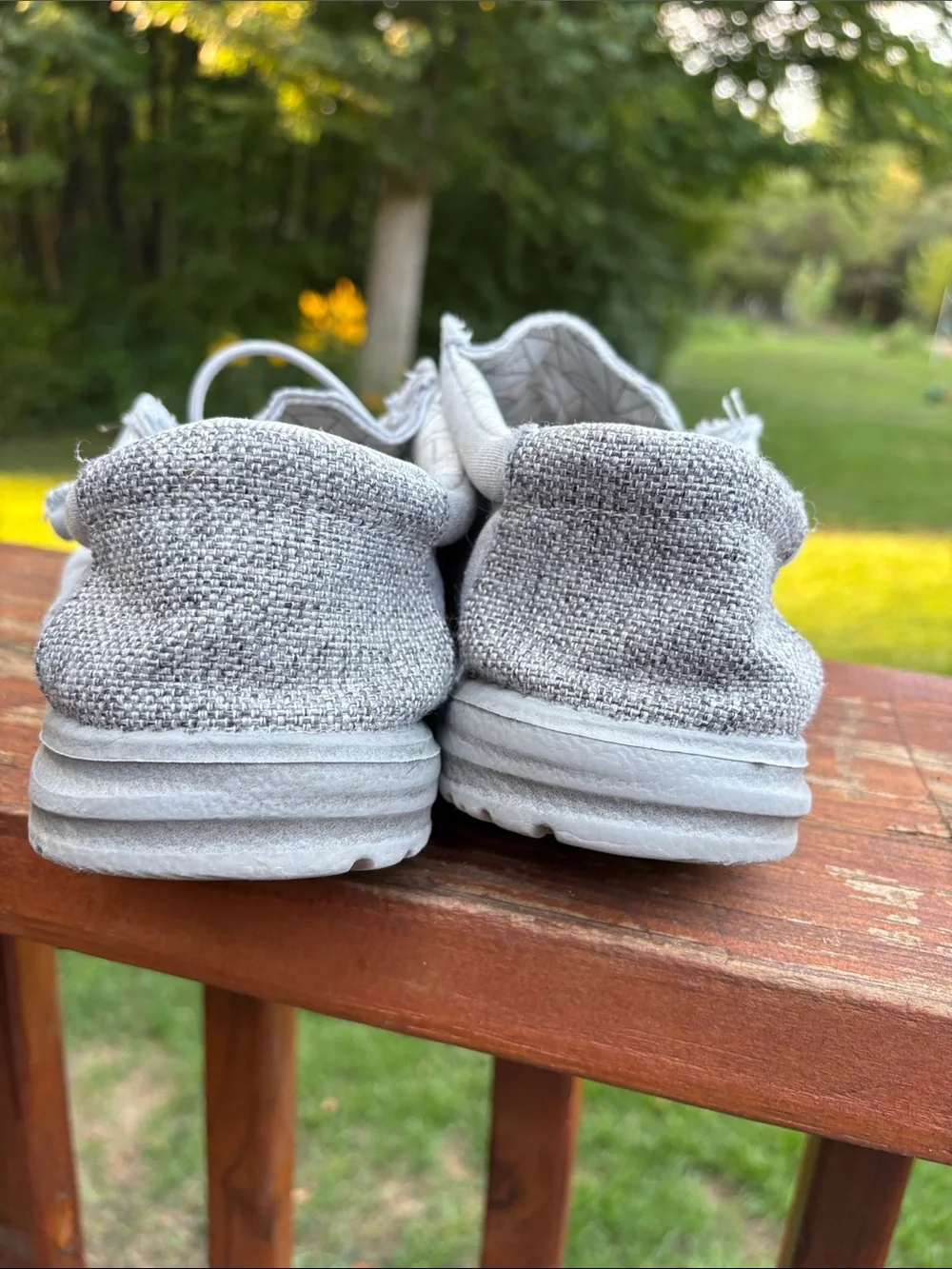 Hey Dude Light Gray Slip-On Loafers